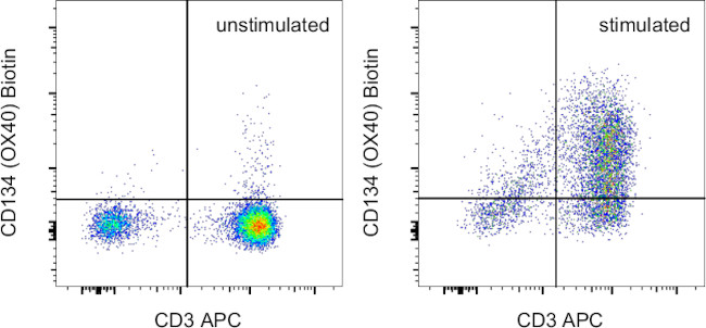 CD134 (OX40) Antibody in Flow Cytometry (Flow)